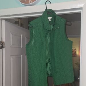 Green Quilted Vest